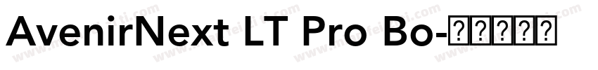 AvenirNext LT Pro Bo字体转换